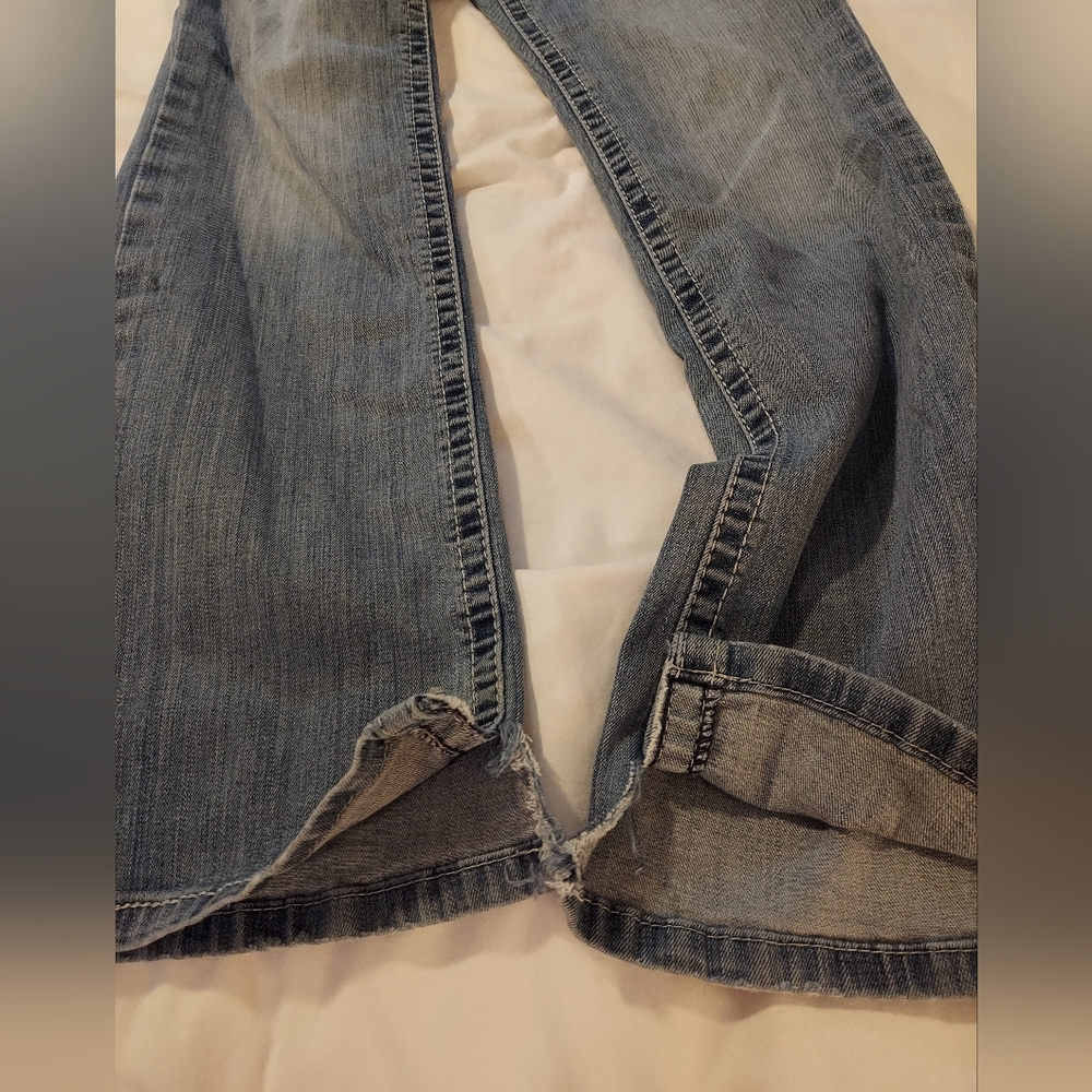 Ariat Light Blue Western Women's Midrise Straight Leg Jeans - 30R - Picture 9 of 10